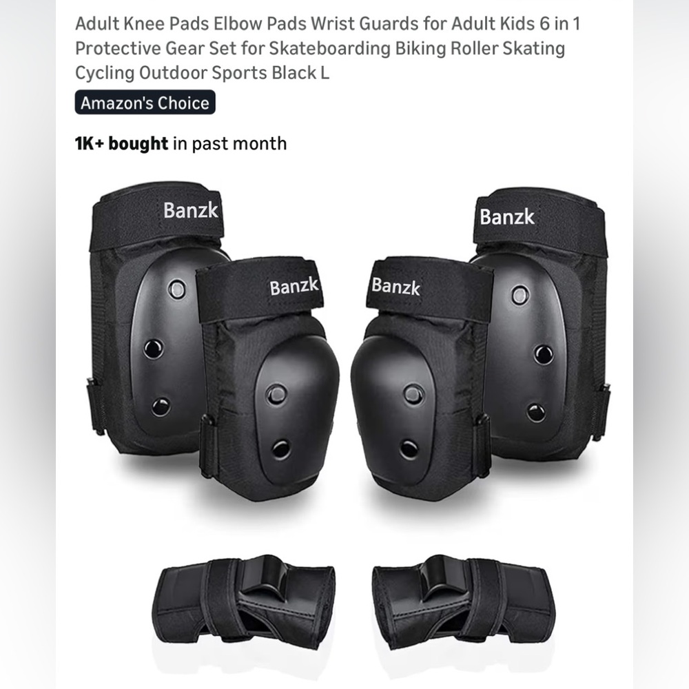 Black Protective Gear Set